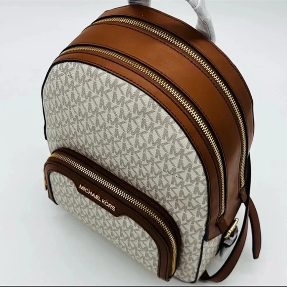 Michael Kors Medium Jaycee Zip Packet Backpack & Large Flat MF Phone Case Wallet - Picture 11 of 15